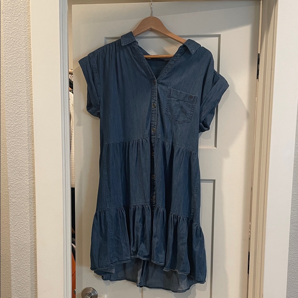 Tommy Hilfiger Blue Denim Shirt Dress